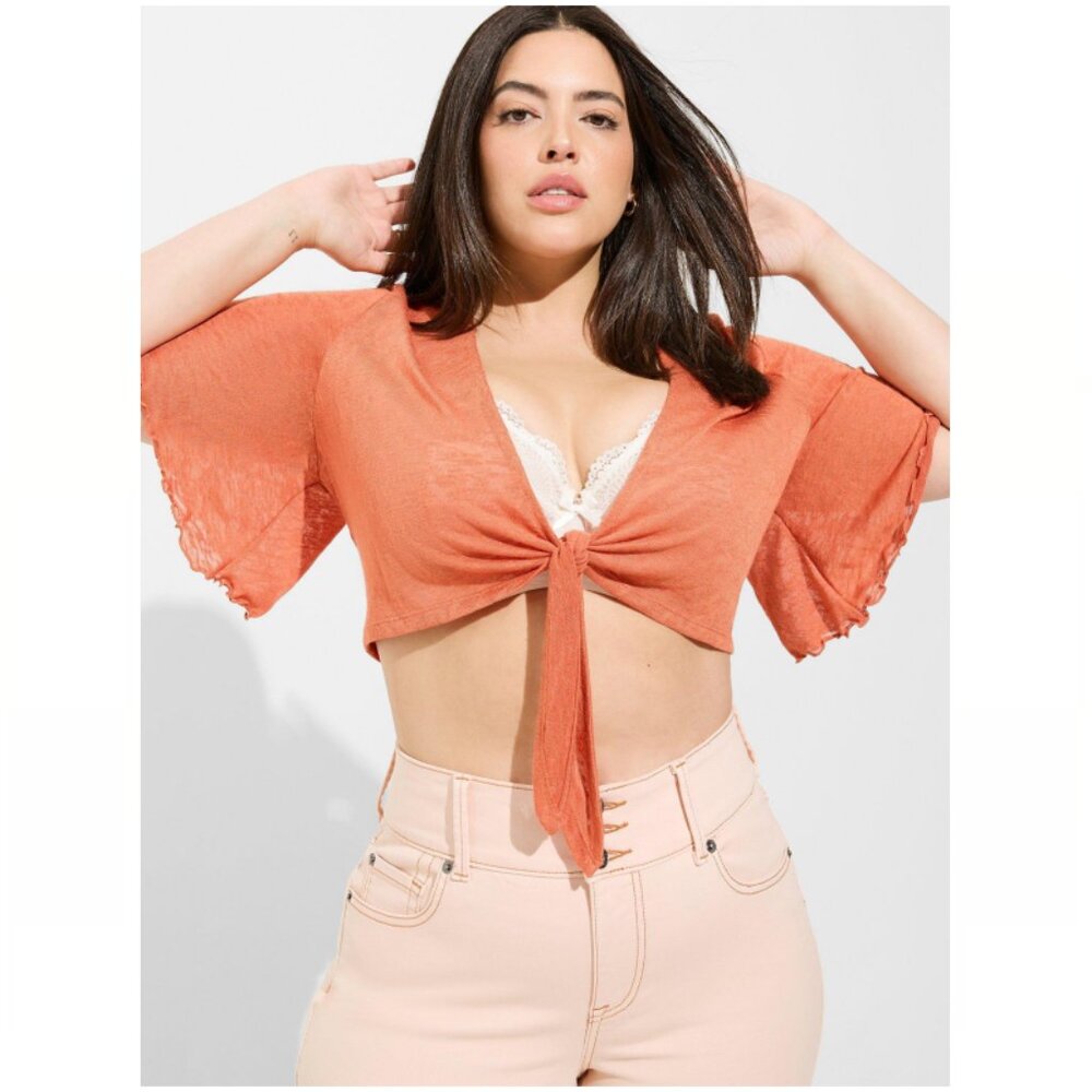 Torrid Sheer Slub Shrug